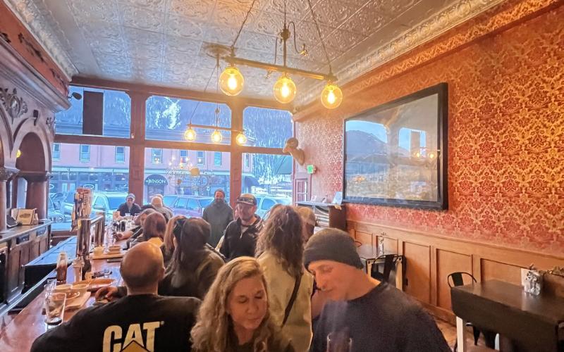 Photo credit DeAnne Gallegos There was a good crowd building up at Lacey Rose Saloon on St Patrick's Day.