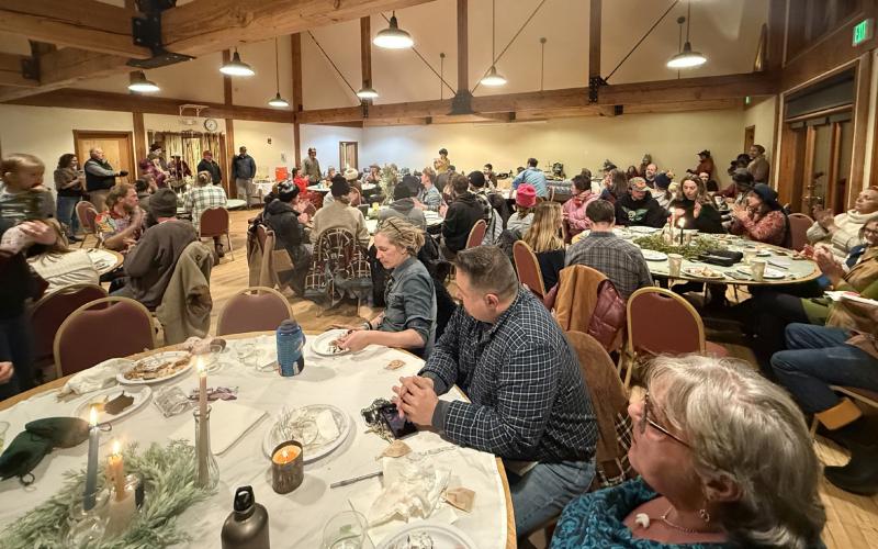 About 90 locals attended the Emberglow feast photo by DeAnne Gallegos