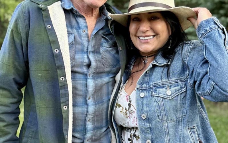 Rick and Angelina Noble celebrated the Summer Solstice on Sunday with smiles photo by DeAnne Gallegos