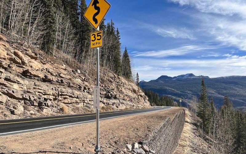 Completed wall replacement at the Coal Bank Pass location Mile Point 56.9