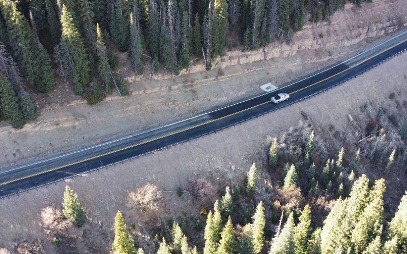 Completed wall replacement at the Coal Bank Pass location Mile Point 56.9