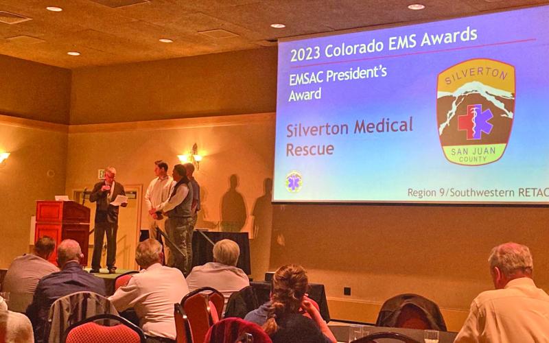 Silverton Medical Rescue at the EMSAC state conference on Nov 4th. Photo credit Kathy Wright