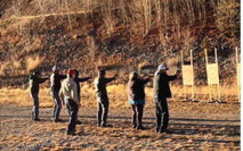 Photo by Jeff Stephens The San Juan County’s shooting range was utilized for a free San Juan County resident handgun safety training last week.