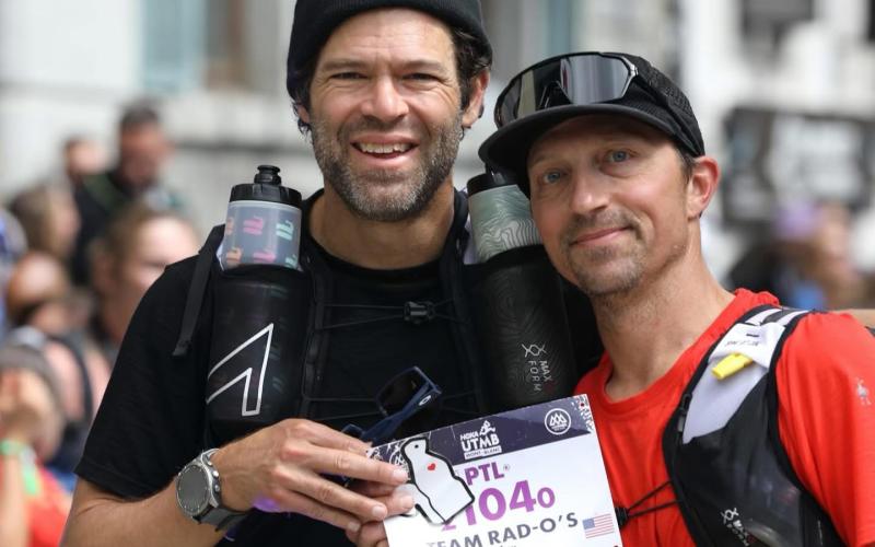 Donnie Haubert from Steamboat Springs and Silverton local Billy Grimes were Team RAD-O's at the PTL in France. Photo by Billy Grimes
