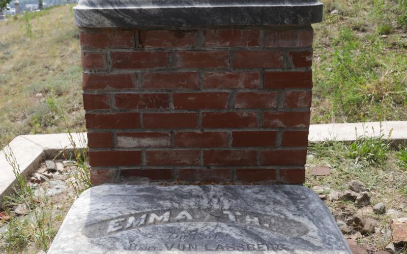 Emma Harris, aka Russian Princess, is buried at the cemetery. Photo by Ziyi Xu, Rocky Mountain PBS