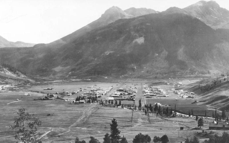 Silverton circa 1878. Photo courtesy Western Mining History