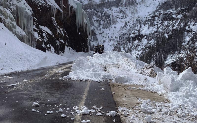 WINTER MAINTENANCE ALERT US 550 Red Mountain Pass (example of Nixel alert). Photo credit CDOT