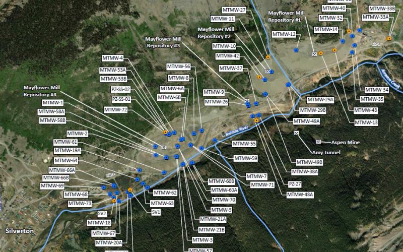 Figure of the 2024 OU2 groundwater well sample locations