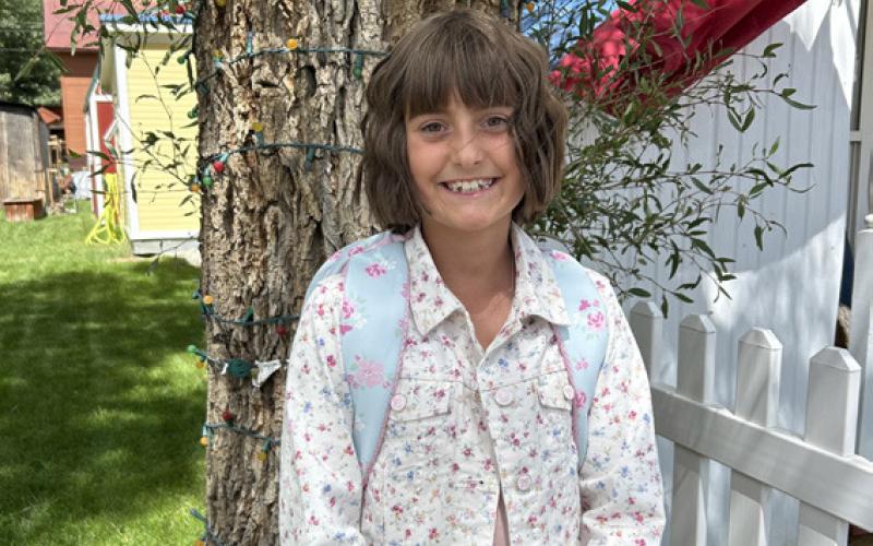 Valerie Anderson started 5th grade on Monday; mom and dad, Misti &amp; Barrett Anderson, are so proud of her. Photo by Misti Anderson
