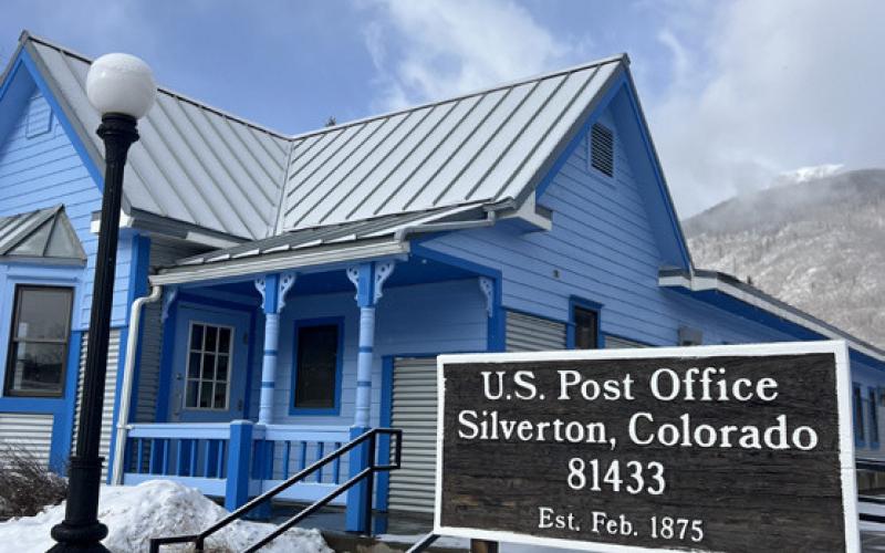 Silverton Post Office is located on corner of 12th and Reese Street. Photo credit DeAnne Gallegos