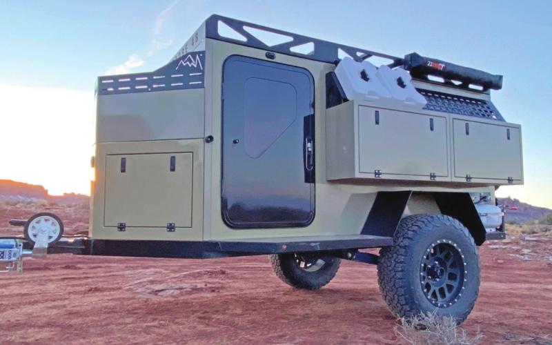 “The Highland” is a sleep-in cab model that comes with a heating and ventilation system. Photo Courtesy of Beth Kremer