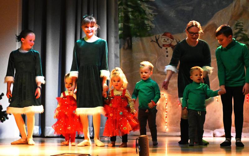 Happy performers at the winter dance recital. Photo credit Dave Emory