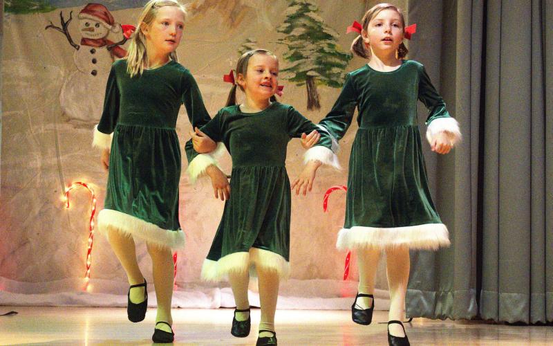 Very merry and bright at the dance recital. Photo credit Dave Emory
