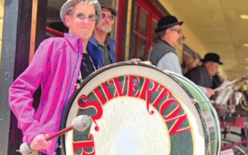 Silverton Brass Band’s Jackie Kerwin on drum