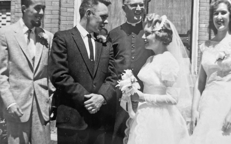 Zeke married Dorothy Knoll on June 6th 1959. Photo credit the Zanoni Family