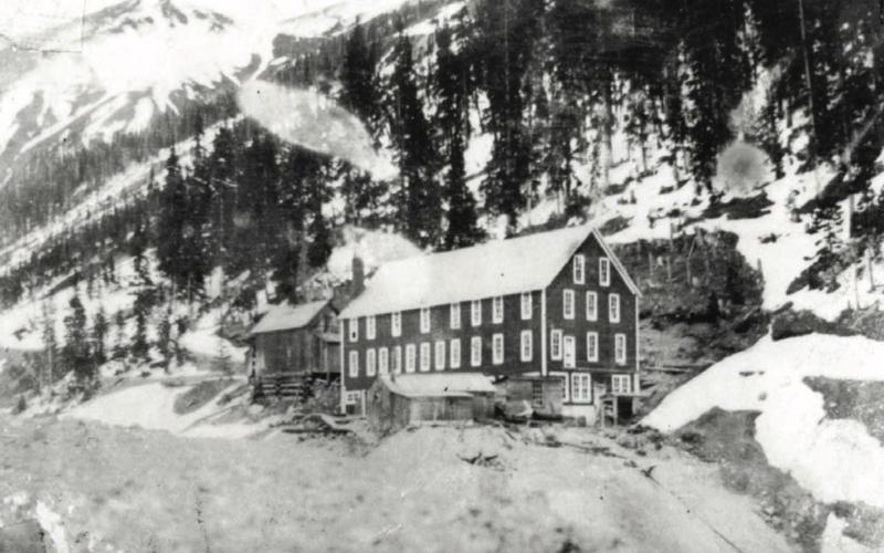 Tom Moore Boarding House San Juan County Historical Society photo The Tom Moore boarding house above Eureka in Animas Canyon around 1902. The boarding house was hit by an avalanche in December 1908, killing Frank Mondell and damaging the furnace room. The boarding house was demolished by a second avalanche on Jan. 5, 1910 and was never rebuilt.