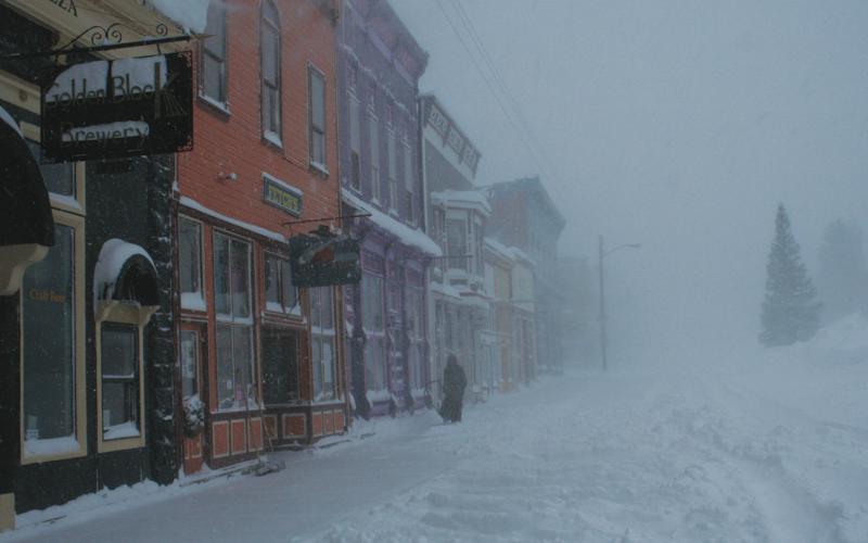 10 years Ago December 31, 2015 The Christmas Day Storm Photo: Mark Esper/Silverton Standard &amp; the Miner Scott Fetchnhier of Silverton shovels snow in front of his Greene Street shop on Christmas Day amid a howling blizzard.