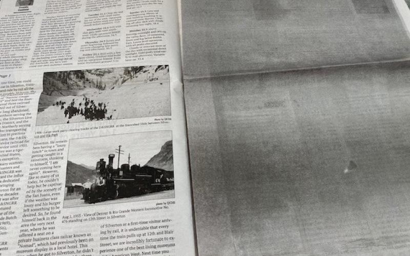 If you got a badly printed newspaper last week, email us at editor@thesilvertonstandard.com for an e-edition