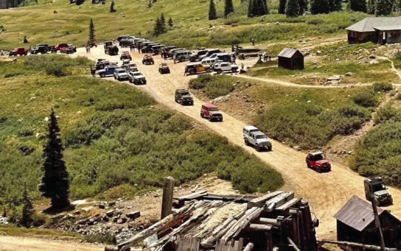 Animas Forks is busy! Photo by Jimmy S. Keene