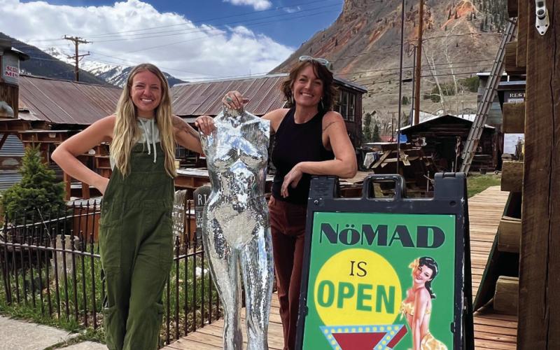 Photo credit DeAnne Gallegos Holly Huebner and Lindsay Dalton co-owners of Nomad Silverton located in Old Town Square on Blair Street