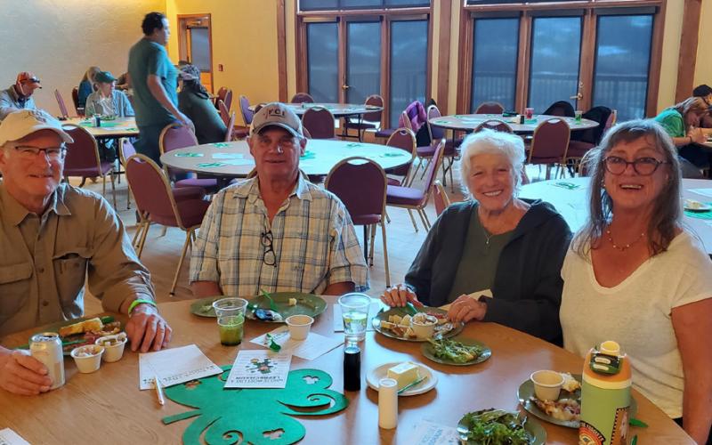 Ken Balleweg, Terry &amp; Sue Morris, Deb Wykoff all attended the Tour De Forks event at Kendall photo by Jim Harper