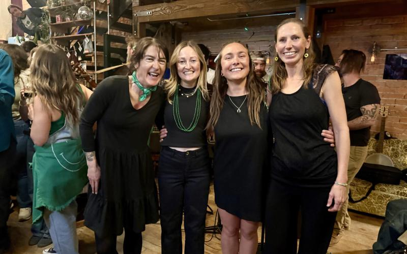 Locals Dr. Yvonne, Natalie, Lucy &amp; Laurel performed an Irish dance photo by DeAnne Gallegos