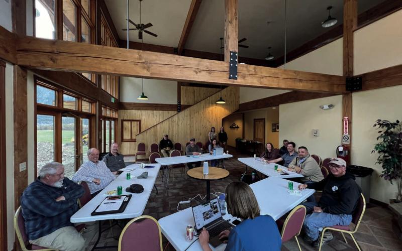 Joint town and county meeting Monday night at Kendall. Photo credit DeAnne Gallegos