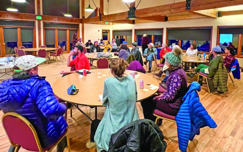 Silverton Creative District’s recent open house and community work session. Photo credit DeAnne Gallegos