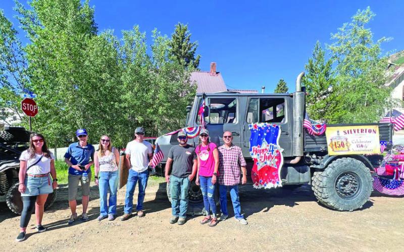 Town of Silverton’s 150th Anniversary Float. Photo credit DeAnne Gallegos