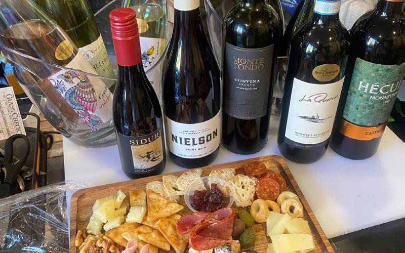 The Osteria located in the Villa Dallavalle Garden features wines and charcuterie boards. Photo by Wendy Polly