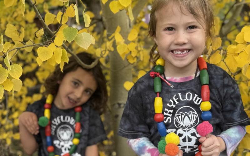 Silverton Standard’s Editor Katey Fetchenhier’s daughter Ava and her friend Everly enjoy playing in the fall leaves. Photo by Katey Fetchenhier