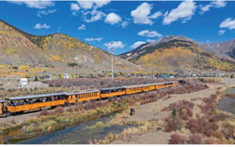 The Fall colors are just now starting to drop, but the DSNGRR is still bringing in 3 trains a day full of passengers. Photo by Ray Dileo