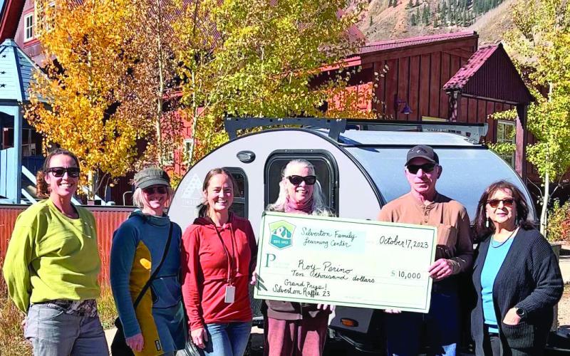 $10,000 was won by the raffle ticket of a Silverton local Roy Perino. Photo credit DeAnne Gallegos