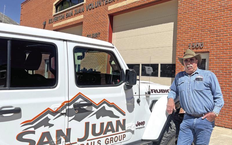 Photo by DeAnne Gallegos Mike Maxfield standing by his new Jeep.