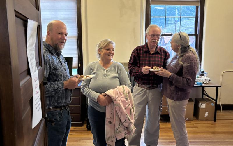 Photo by Becky Joyce Dr. David Brown, Agnes Eytchison (the nurse practitioner at the Silverton Clinic for over a decade), Dr. Bob, and Terry Brokering.