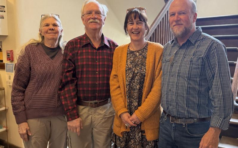 Photo by DeAnne Gallegos Terry &amp; Dr. Bob Brokering, Dr. Yvonne Naughton, and Dr. David Brown of Hi Country Remote Care, which is now located in the Miner’s Hospital.