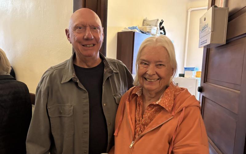 Long-time Silverton locals Larry and Rose Raab attended the party celebrating Dr. Bob and Terry Brokering’s years of dedication to our community. Photo by Becky Joyce