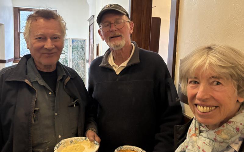 Mike Gereyak, John Pool, and Carol Chance all attended the celebration for the Brokering’s. Photo by Becky Joyce