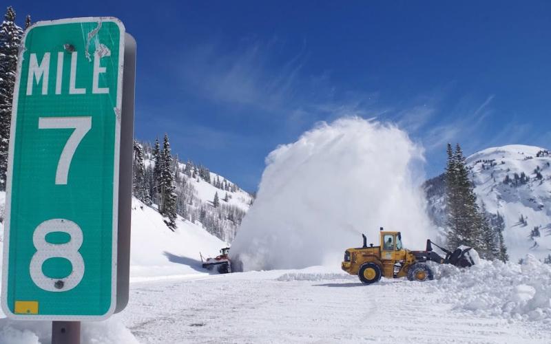 CDOT crews performing snow removal on Highway 550 Photo by CDOT