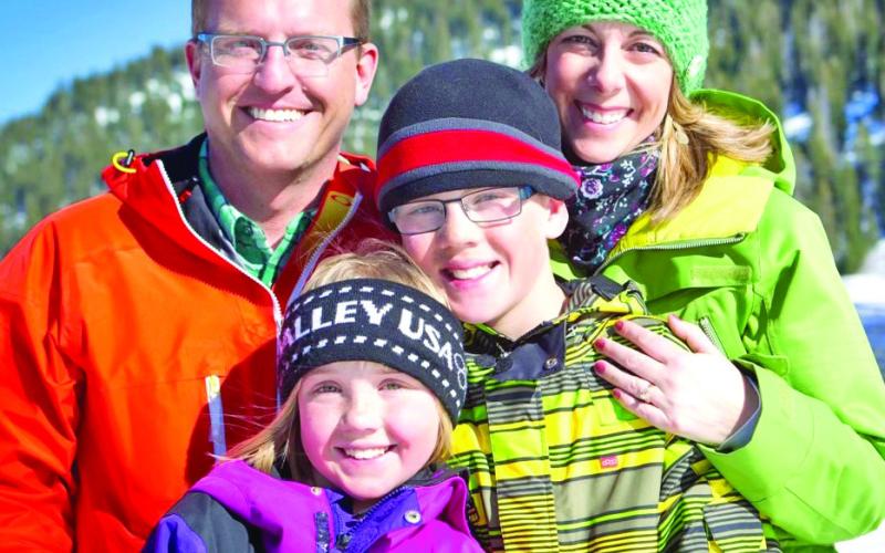 Silverton Mountain CFO Monty Waugh and his family. Photo credit Monty Waugh Facebook