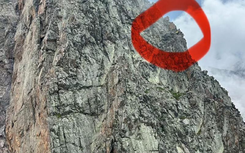 Where patient was extracted from on Vestal Peak photo by FFL