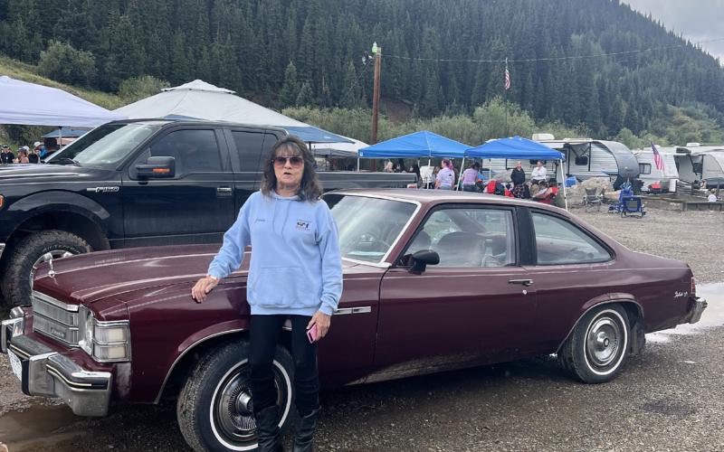Judy Kuhlman brings out her favorite ride to the 50th anniversary of Hardrockers Holidays. Photo credit DeAnne Gallegos