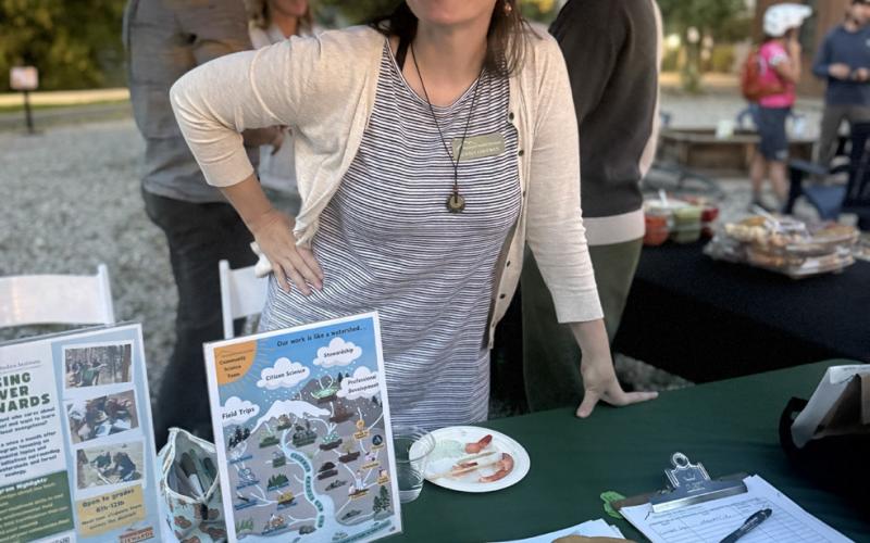 MSI’s Community Science Program Director Jewell Coleman had a community science booth at the event. photo by DeAnne Gallegos