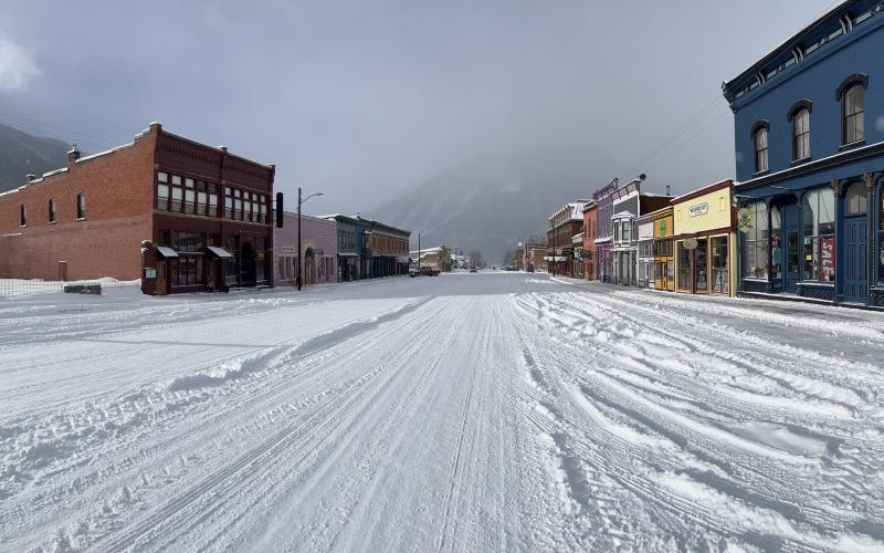 Snow storm blanketed the town this week. Photo credit Scott Fetchenhier