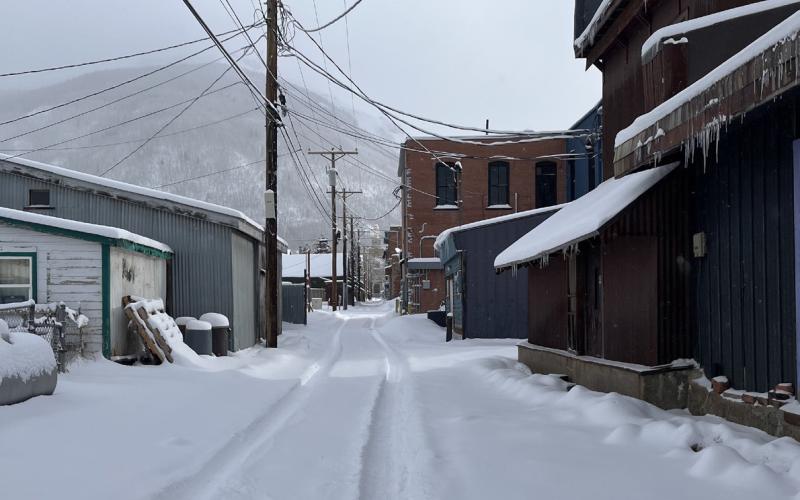 A fluffy snow covers Silverton. Photo credit Scott Fetchenhier