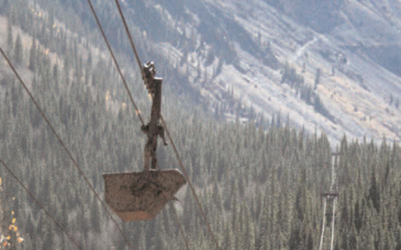 The Mayflower Tram is pictured in this October 2010 file photo. A spectacular zip line was set to run alongside the historic tram starting in 2011.