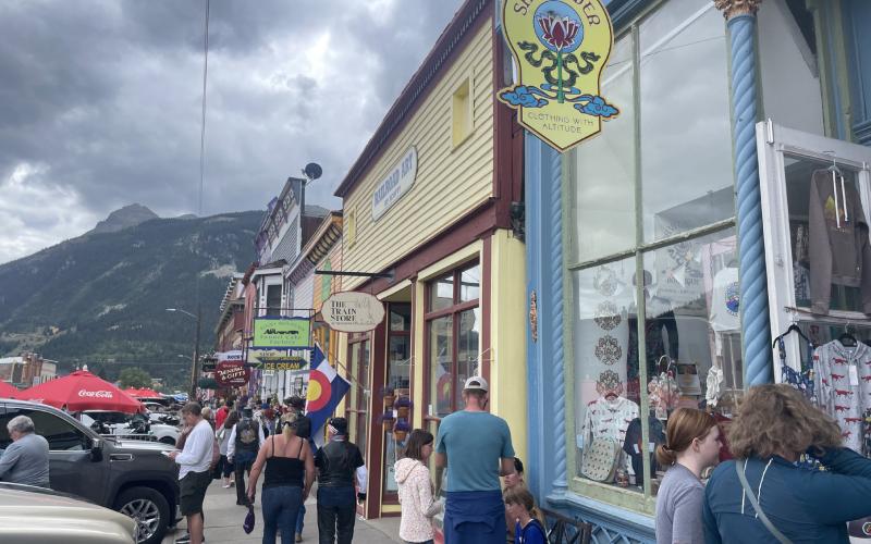 Greene Street in Silverton was packed with visitors Labor Day weekend. Photo Credit Katey Fetch