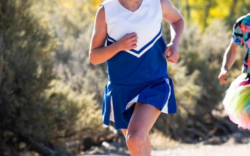 Photo by Dave Emory Silverton Middle School Track Team member Kate Barney competed at the Chicken Creek competition a few weekends ago.