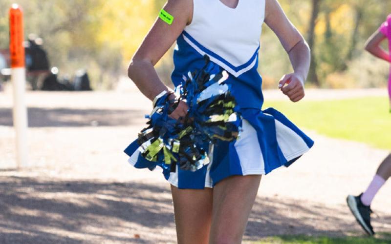 Photo by Dave Emory Silverton Middle School Track Team member Sophie Christensen.