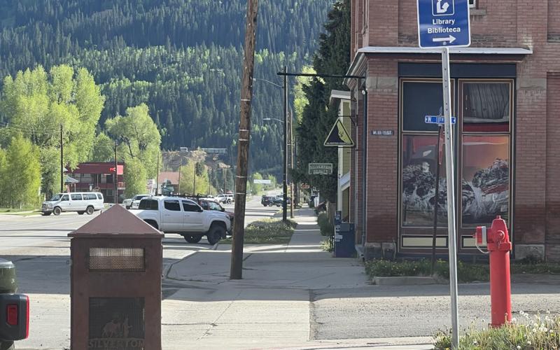This trash can is located on 11th &amp; Greene right next to the open construction dumpster that is supposed to be for that specific construction job and not the public. Photo credit DeAnne Gallegos